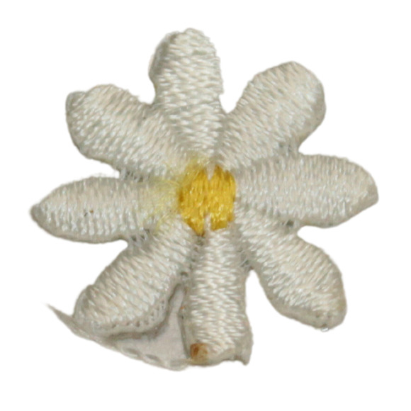 Unbranded Other - Spring Flower Daisy Tiny Embroidery Iron On Patch White